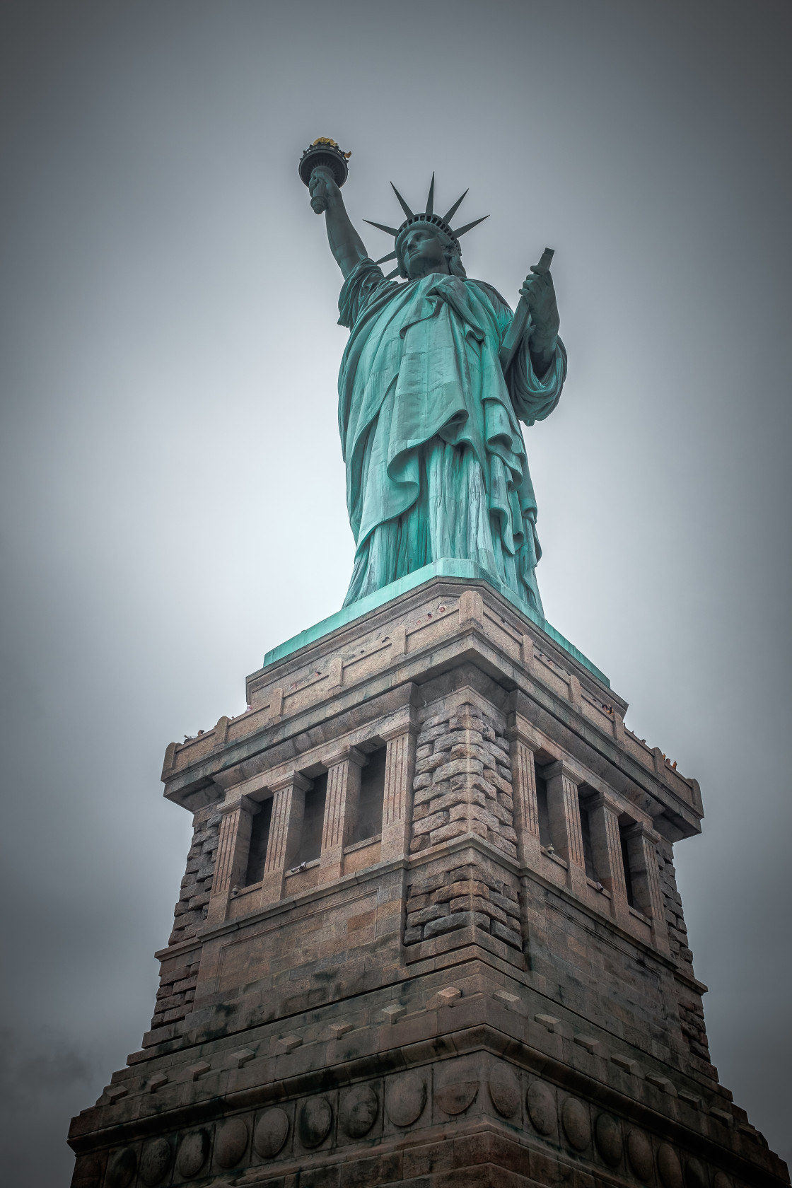 "Standing Defiant" stock image