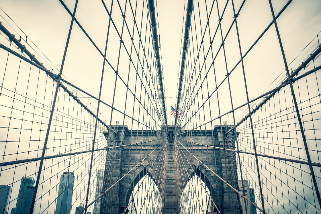 "Brooklyn Bridge" stock image