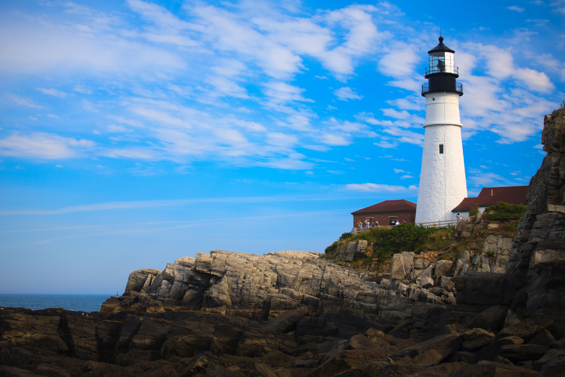 "Portland Headlight" by Joseph Hawk - $59.26 "Portland Headlight" stock image