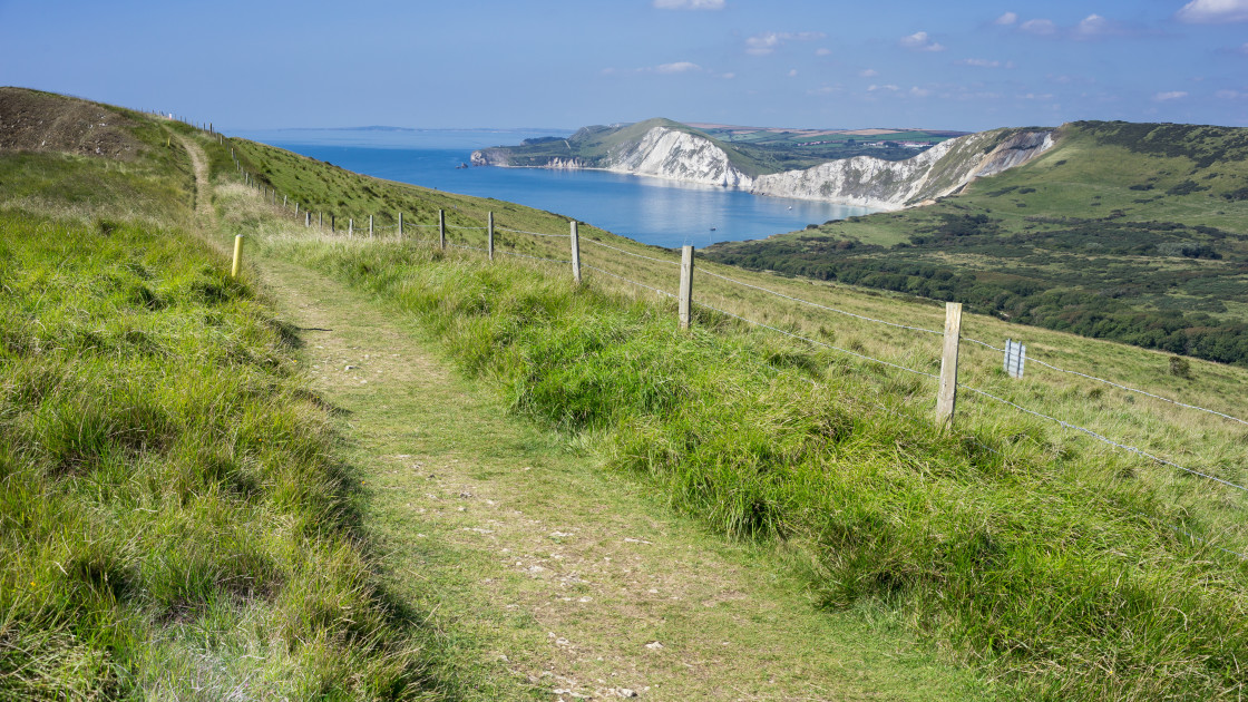 "Worbarrow Bay" by Gordon England - $12.59 "Worbarrow Bay" stock image