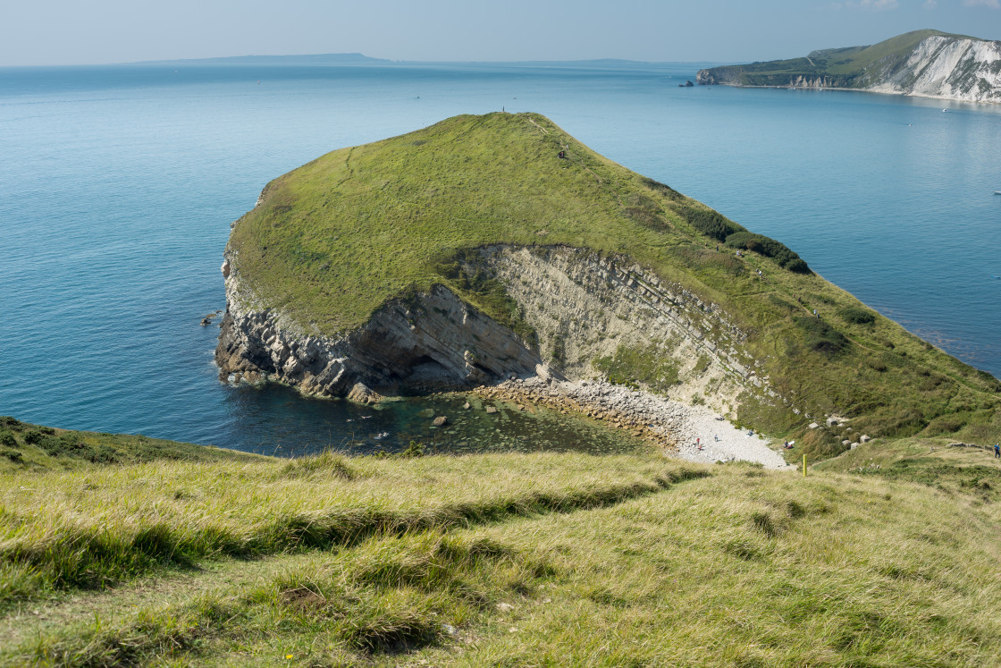 "Worbarrow Tout" by Gordon England - $12.59 "Worbarrow Tout" stock image