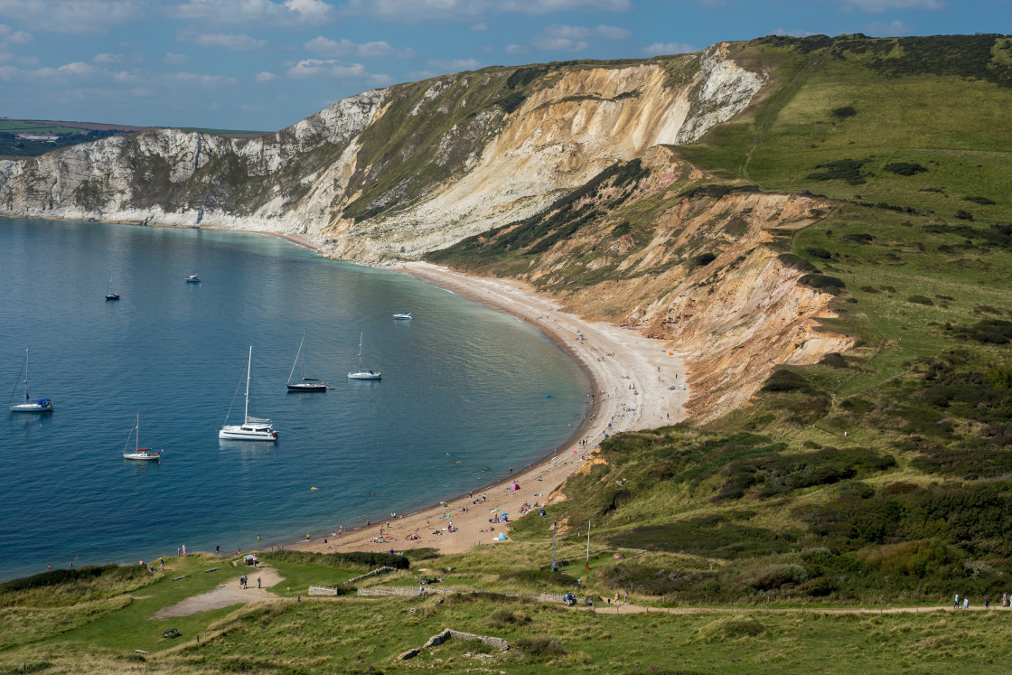 "Worbarrow Bay" stock image