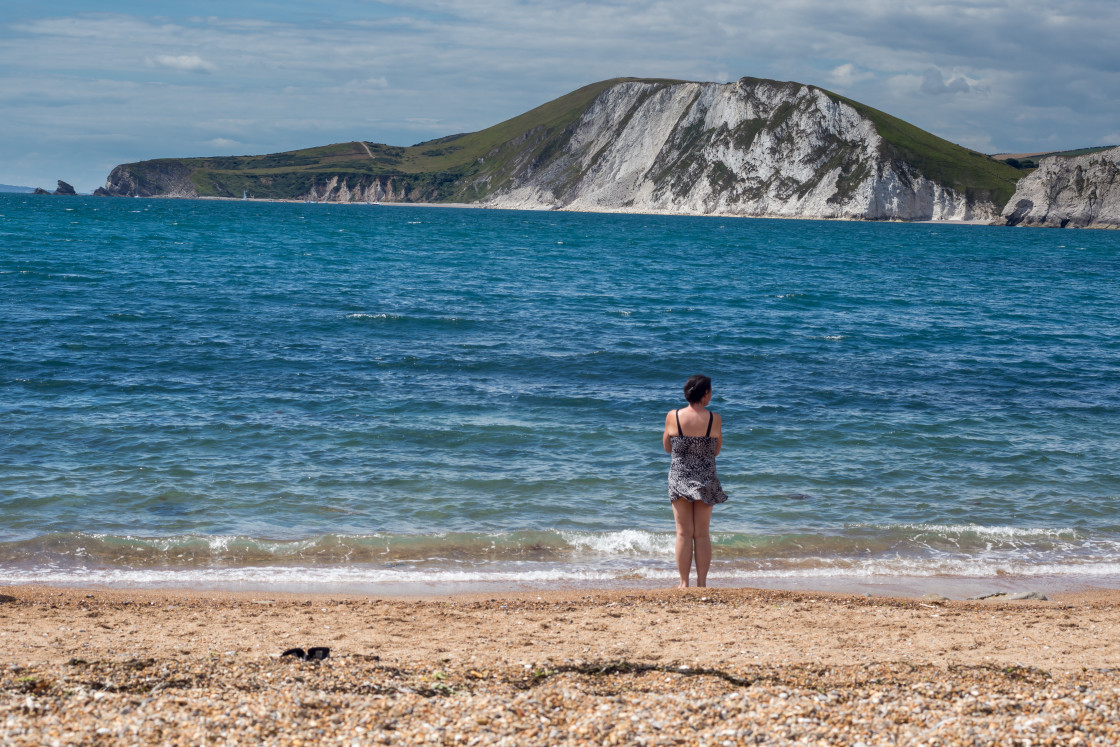 "Worbarrow Bay" stock image