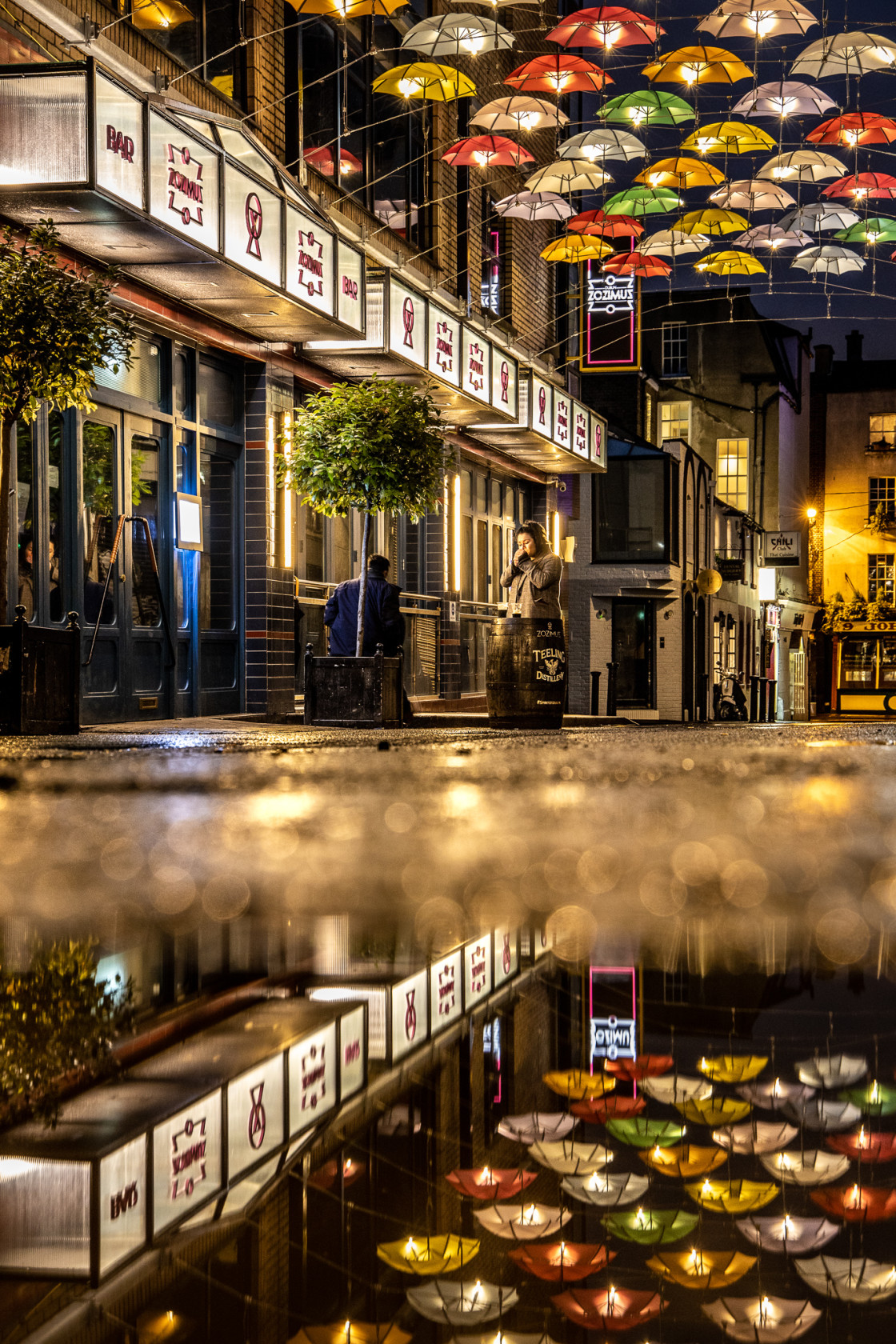 "Anne's Lane Iconic Umbrellas" stock image