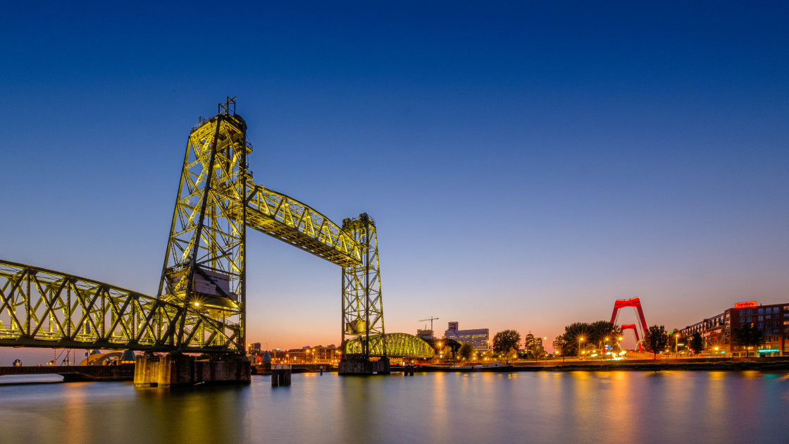 "Rotterdam by Night" stock image