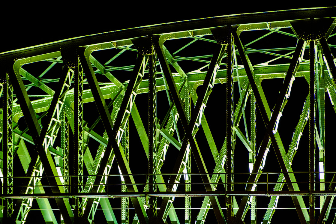 "RPS Night Photography Workshop with Patrick van Dijk. Hefbrug (de Hef), Pieter Joosting, 1927." stock image