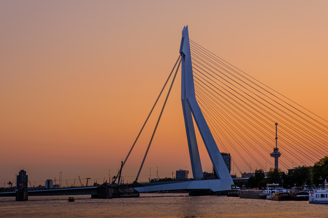 "Rotterdam by Night" stock image