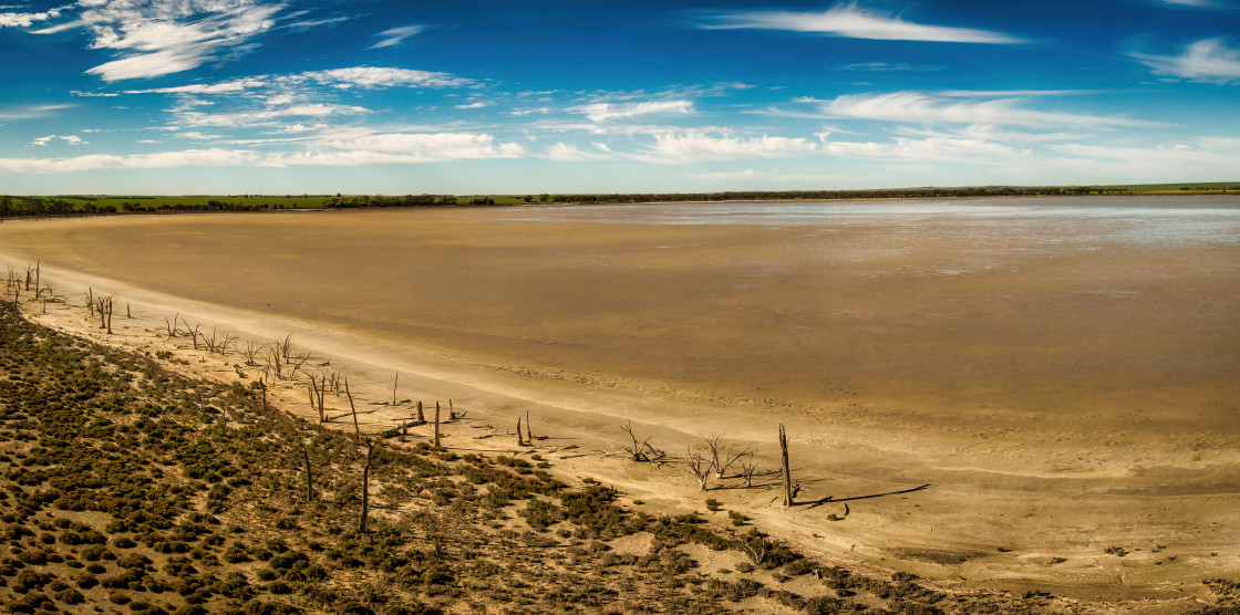 "Wheatbelt Salt Lake" stock image