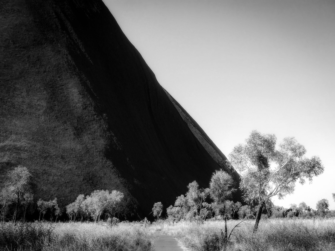 "Uluru Wall" stock image