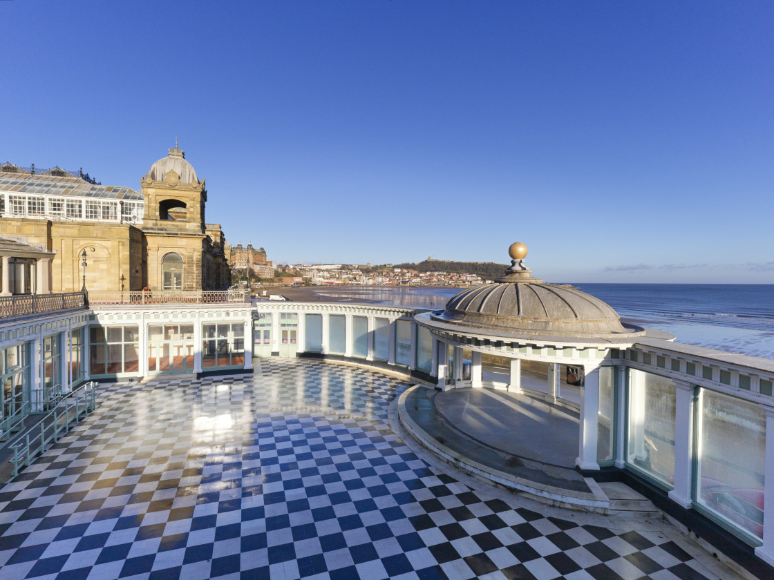 "The bandstand at Scarborough Spa" stock image