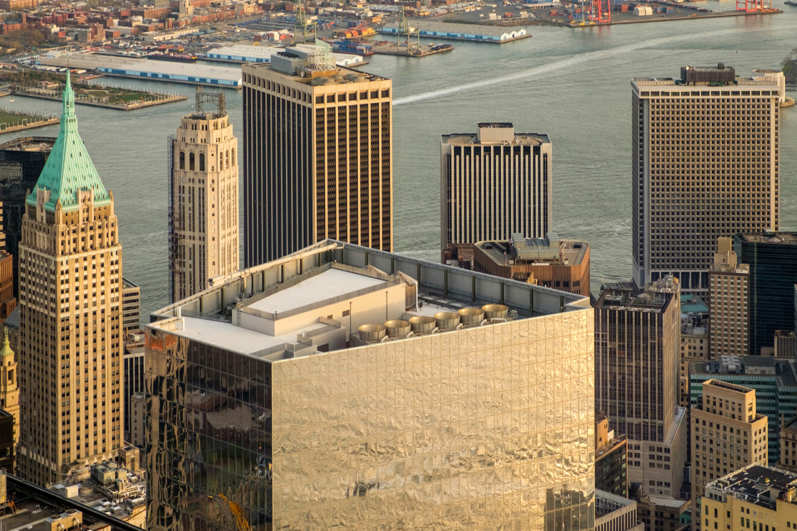 "Manhattan Skyline" stock image