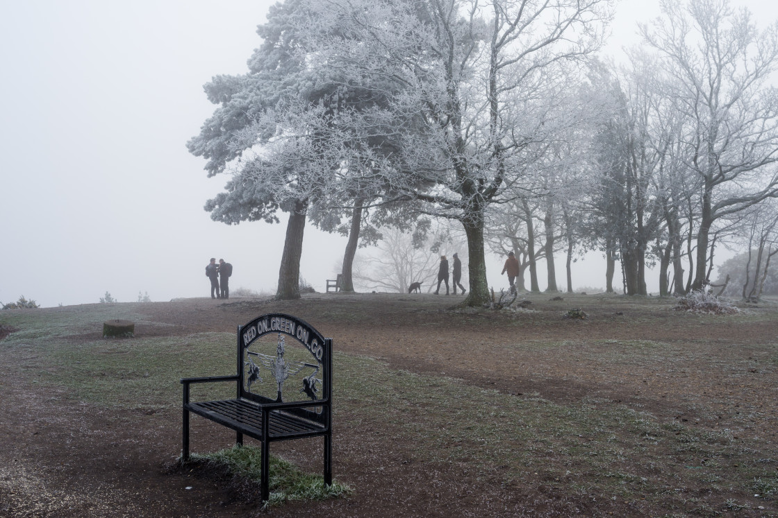 "Wintery Caesar's Camp" stock image