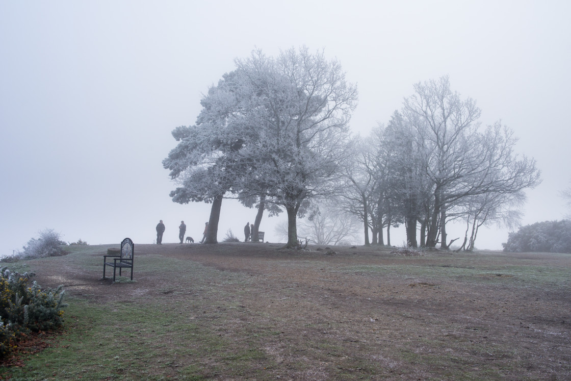 "Wintery Caesar's Camp" stock image