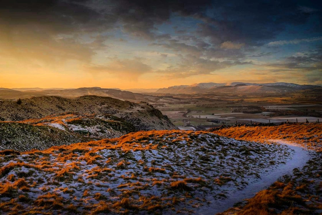 ""The sleeping giant's pathway"" stock image