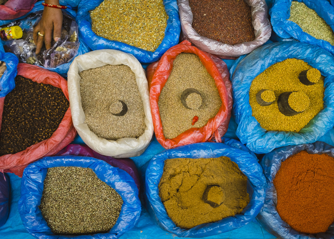 "Colours of Kathmandu" stock image