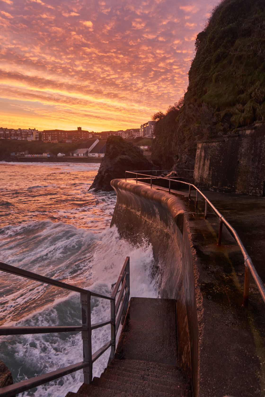 "Harbour sunrise" stock image