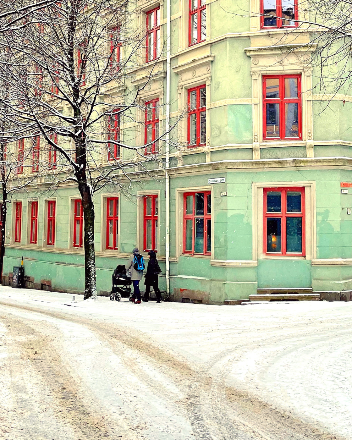 "Winter streets" stock image