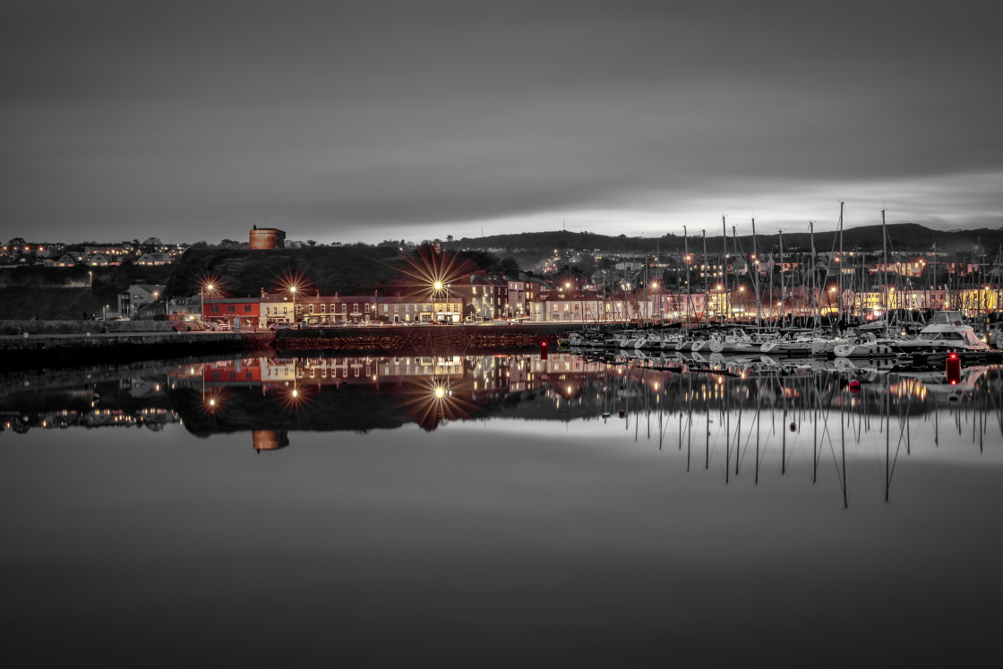 "Howth Harbour Reflected" stock image