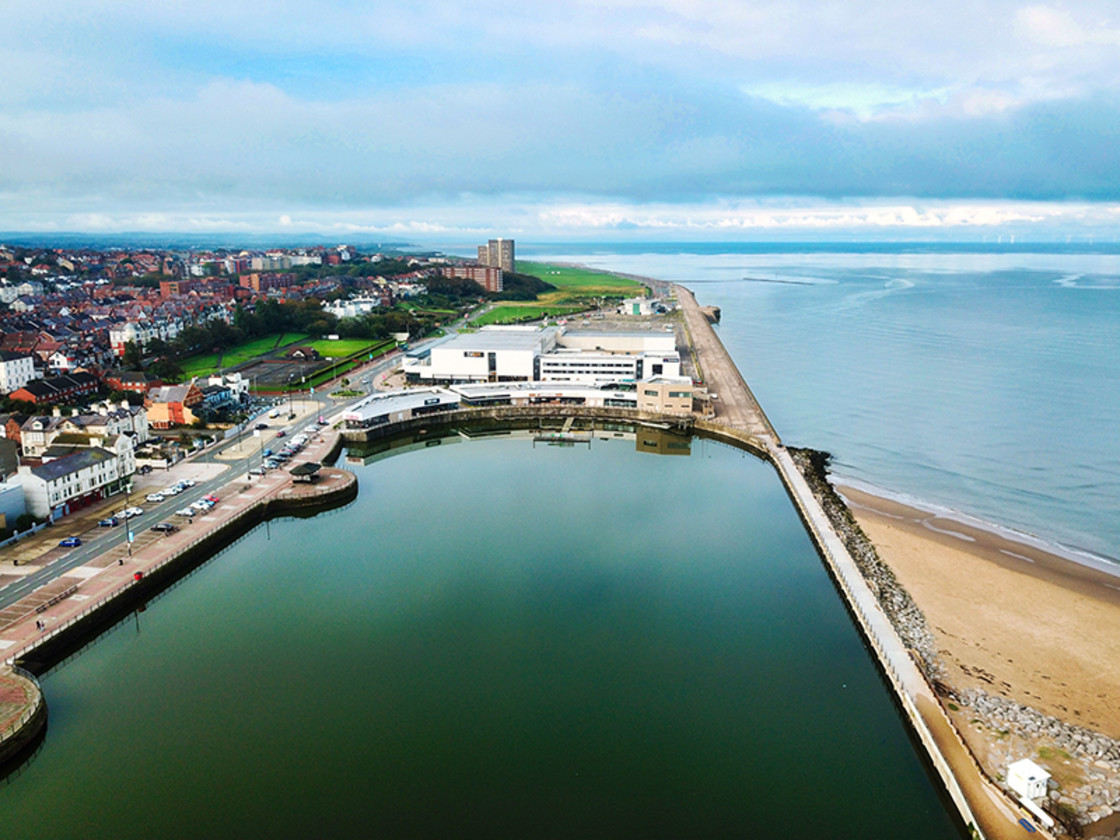 "New Brighton From Above" stock image