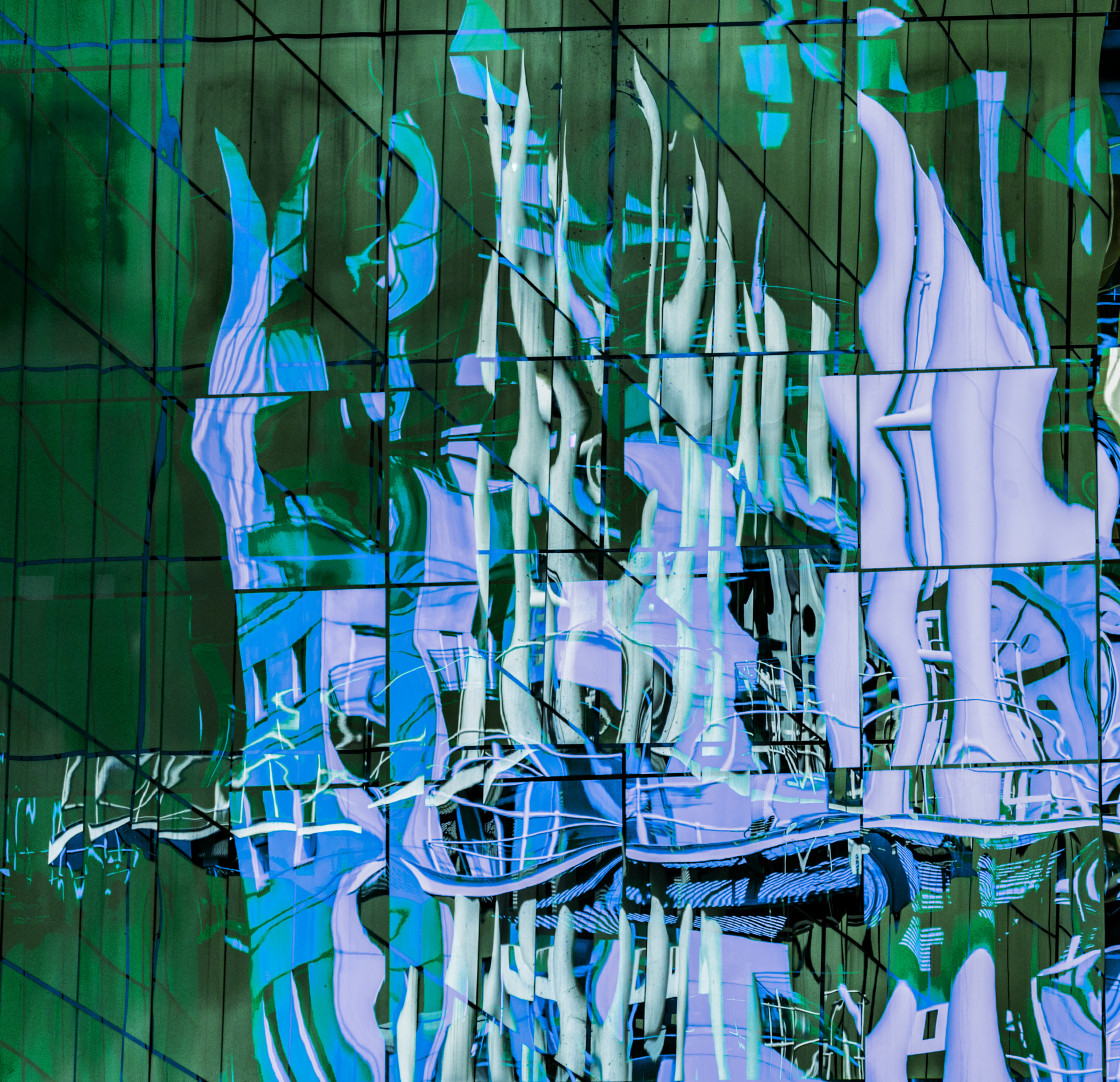 "Window Reflection 3" by Lynne Blount - £20.00 "Window Reflection 3" stock image