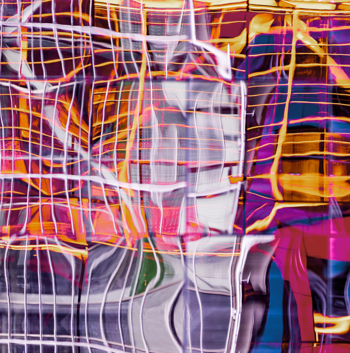 "Window Reflection 5" by Lynne Blount - £20.00 "Window Reflection 5" stock image