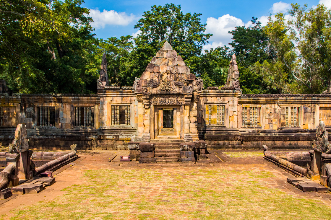 "Prasat Mueng Tam temple in Buriram Thailand Asia" stock image