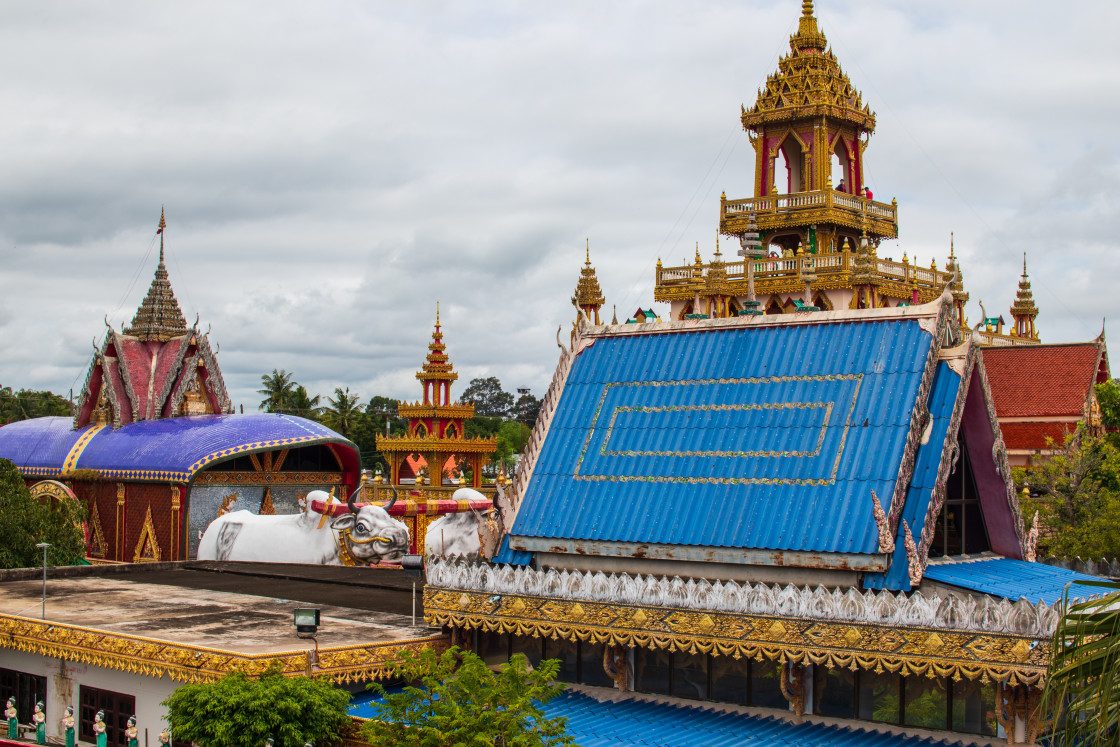 "Wat Phra That Ruang Rong in Sisaket Northeast Thailand" stock image