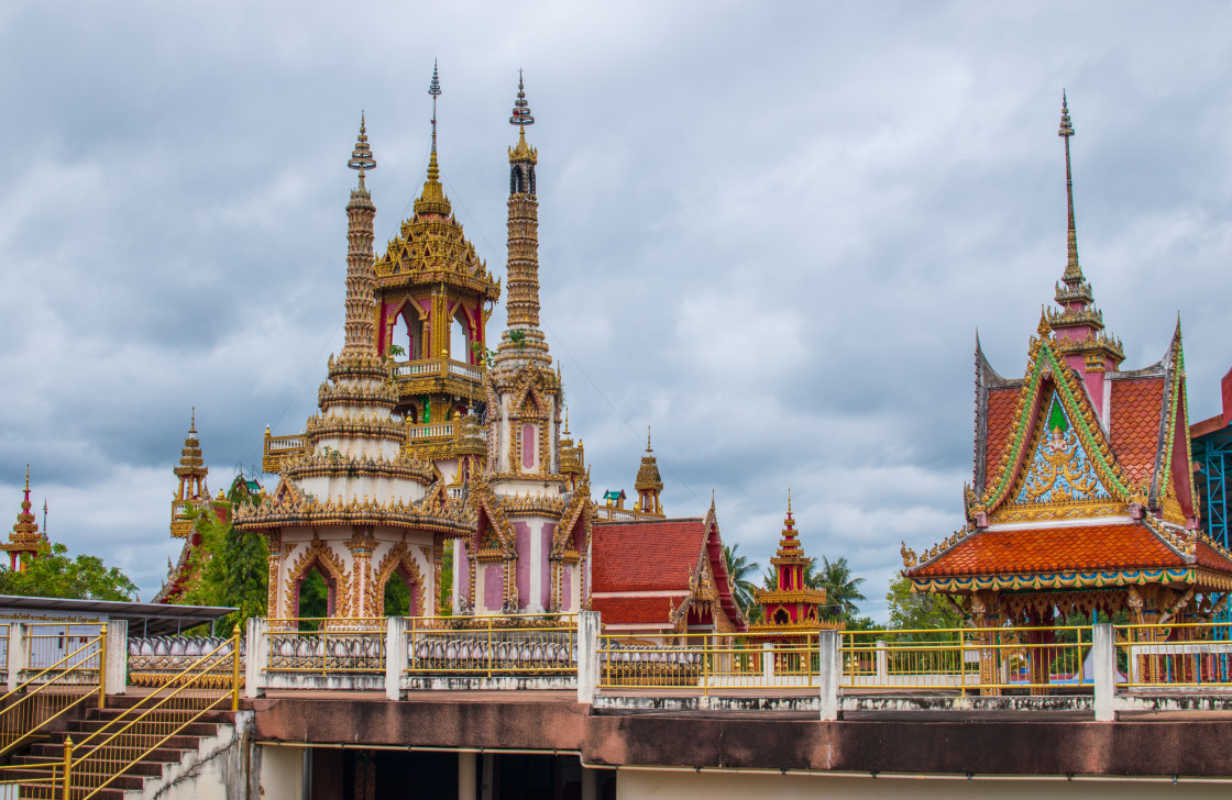 "Wat Phra That Ruang Rong in Sisaket Northeast Thailand" stock image