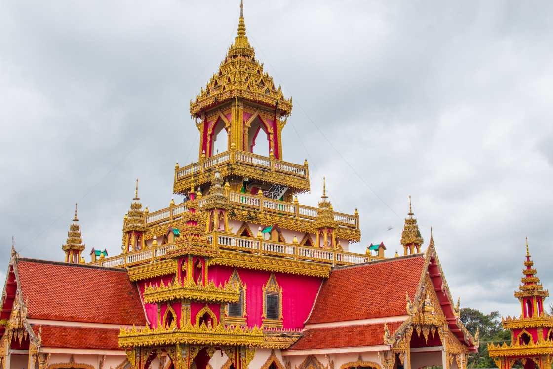 "Wat Phra That Ruang Rong in Sisaket Northeast Thailand" stock image