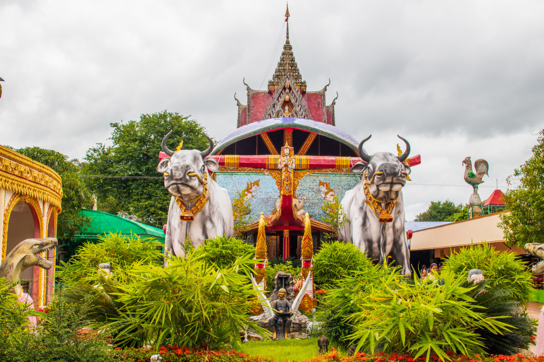 "Wat Phra That Ruang Rong in Sisaket Northeast Thailand" stock image