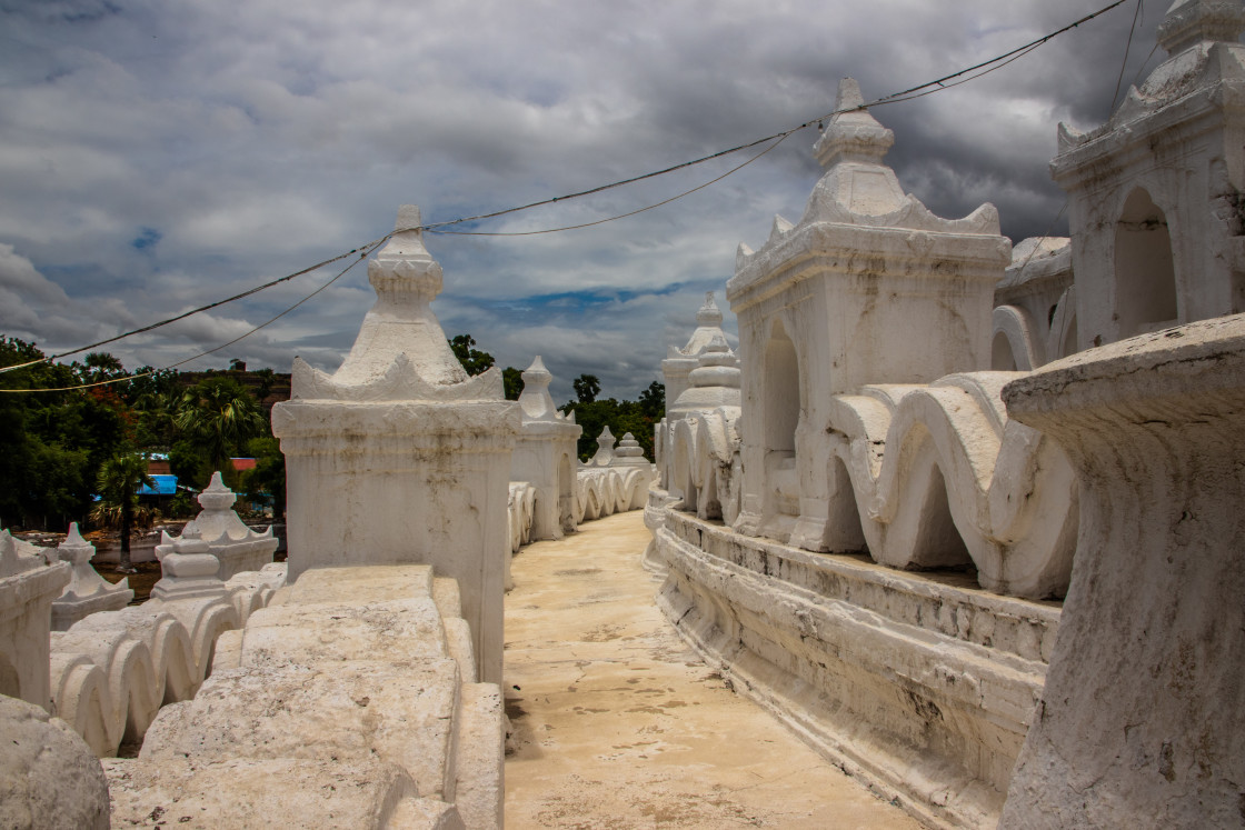 "Hsinbyume Pagoda in Mandalay Mingun Myanmar" stock image