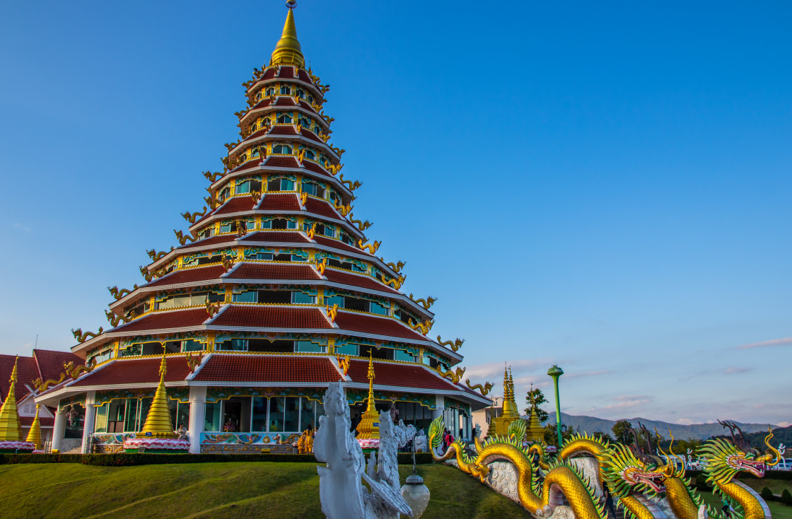 "Wat Huay Pla Kang Chiang Rai North Thailand" stock image