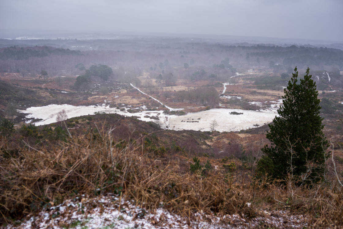 "Wintery View from Caesar's Camp" stock image