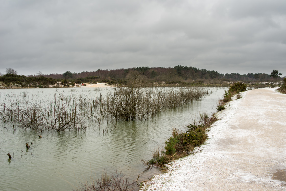 "Wintery Gravel Pit" by Gordon England - $12.07 "Wintery Gravel Pit" stock image