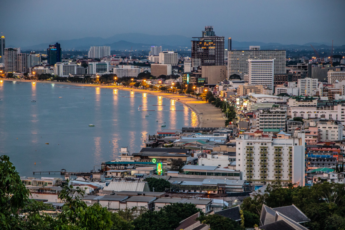 "Pattaya cityscape Thailand Asia" stock image