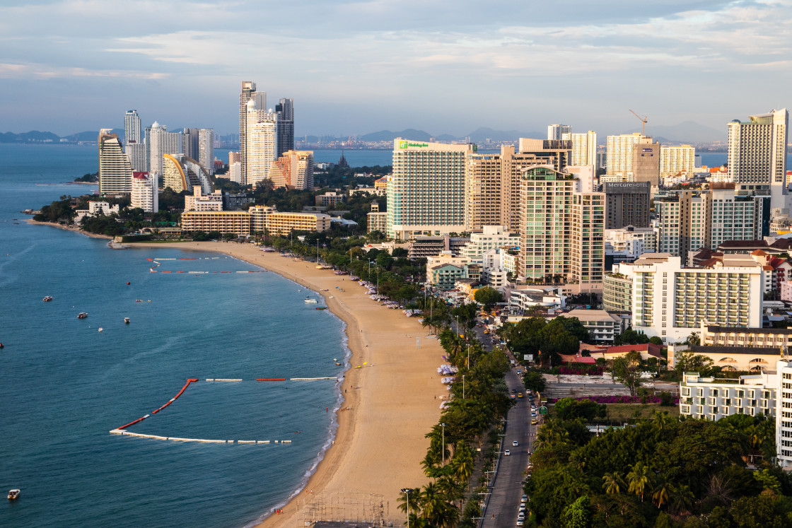 "Pattaya cityscape Thailand Asia" stock image