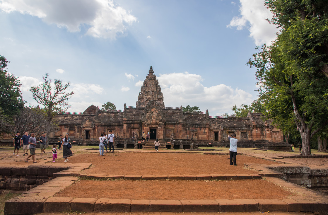 "the Thai Temple Prasat Hin Mueng Tum in the Province Buriram Thailand Asia" stock image