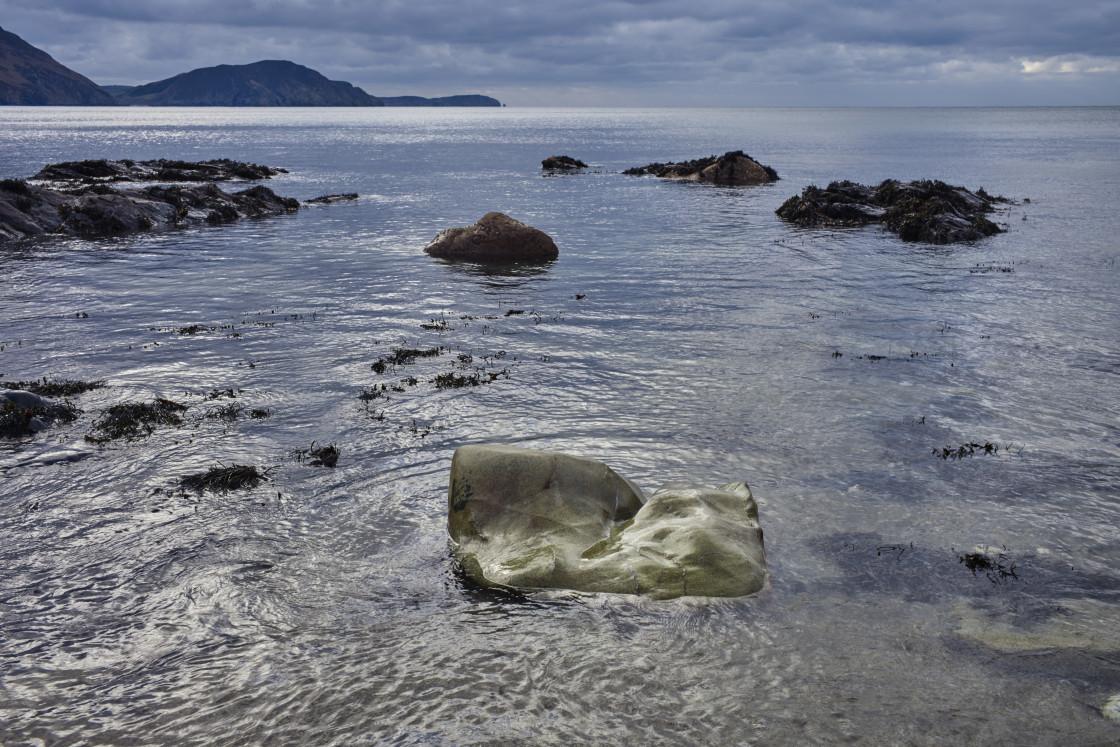 "Stepping stone to Ireland" stock image