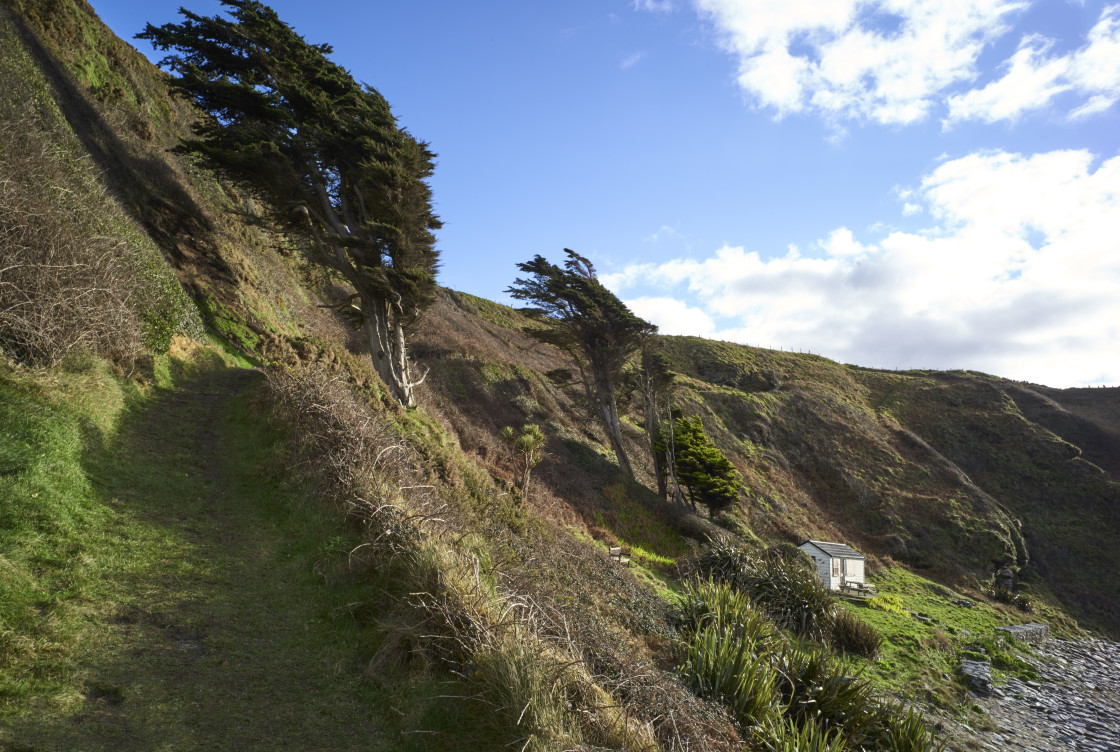 "Footpath up the hills" stock image