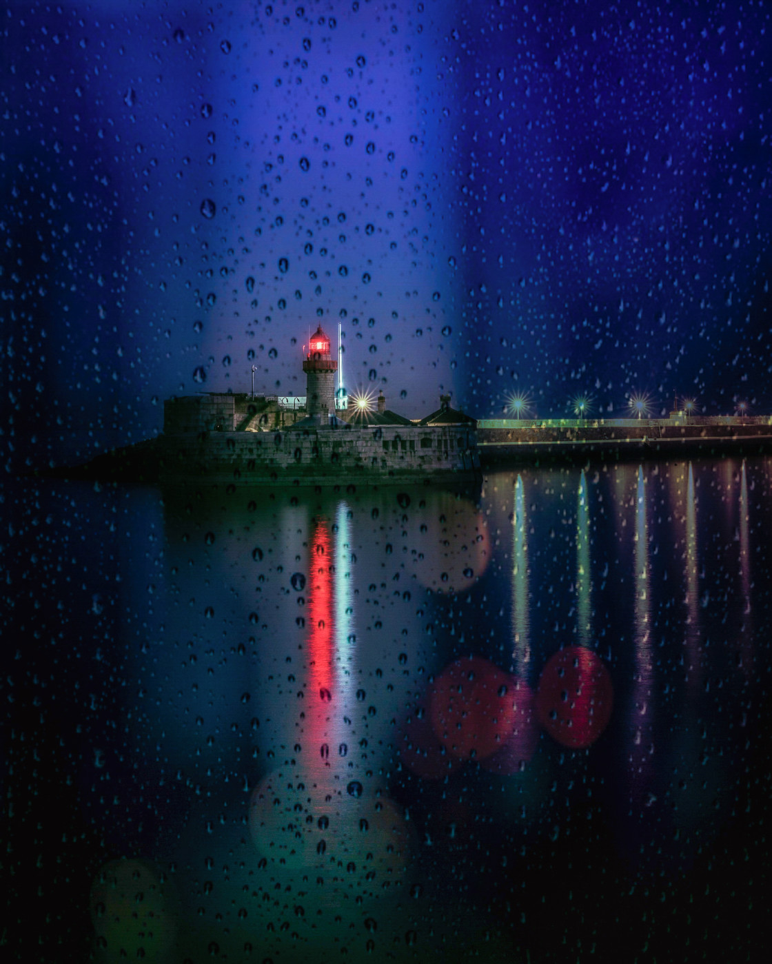 "Dun Laoghaire East Pier Lighthouse" stock image