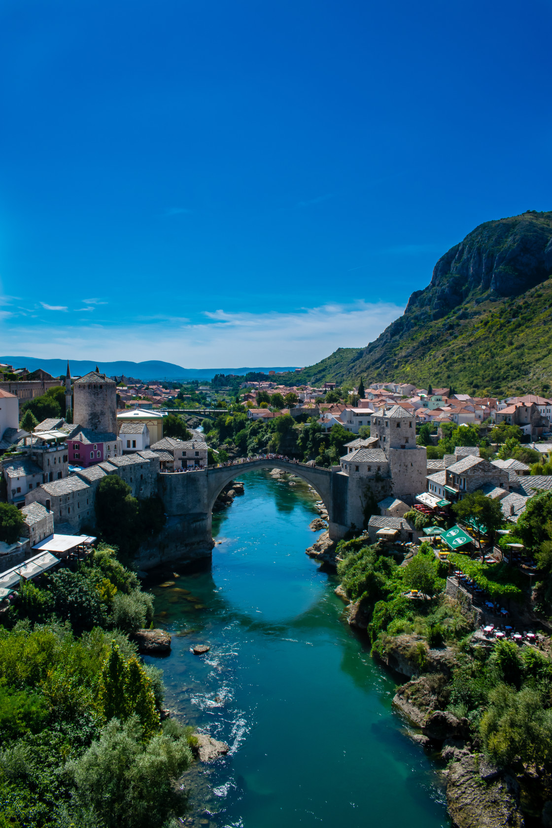 "Stari Most from above" stock image