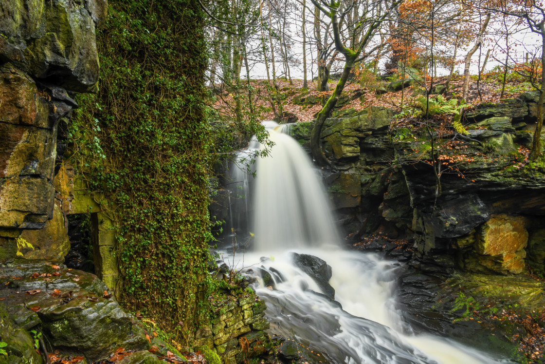 "The mills close and the rivers carry on..." stock image