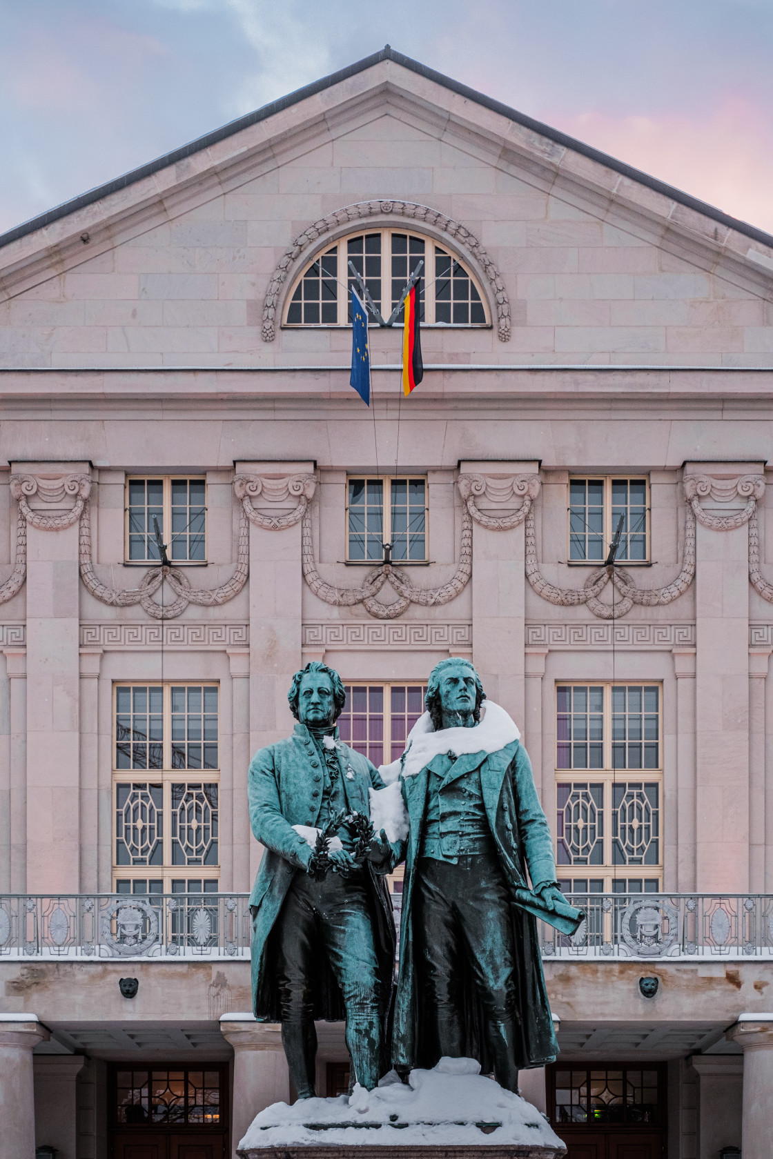 "Goethe–Schiller Monument" stock image