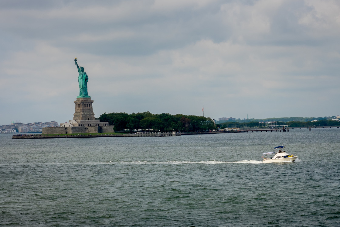 "The Statue of Liberty." stock image