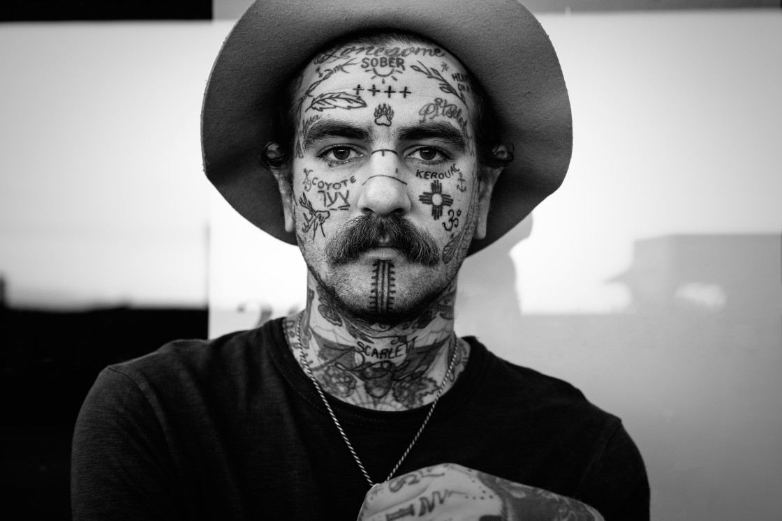 "Man With Tattoos" stock image