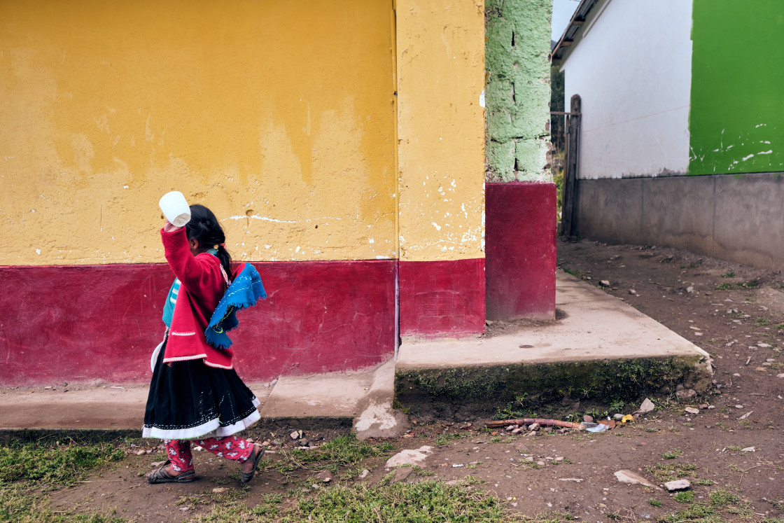 "Walking To School" stock image