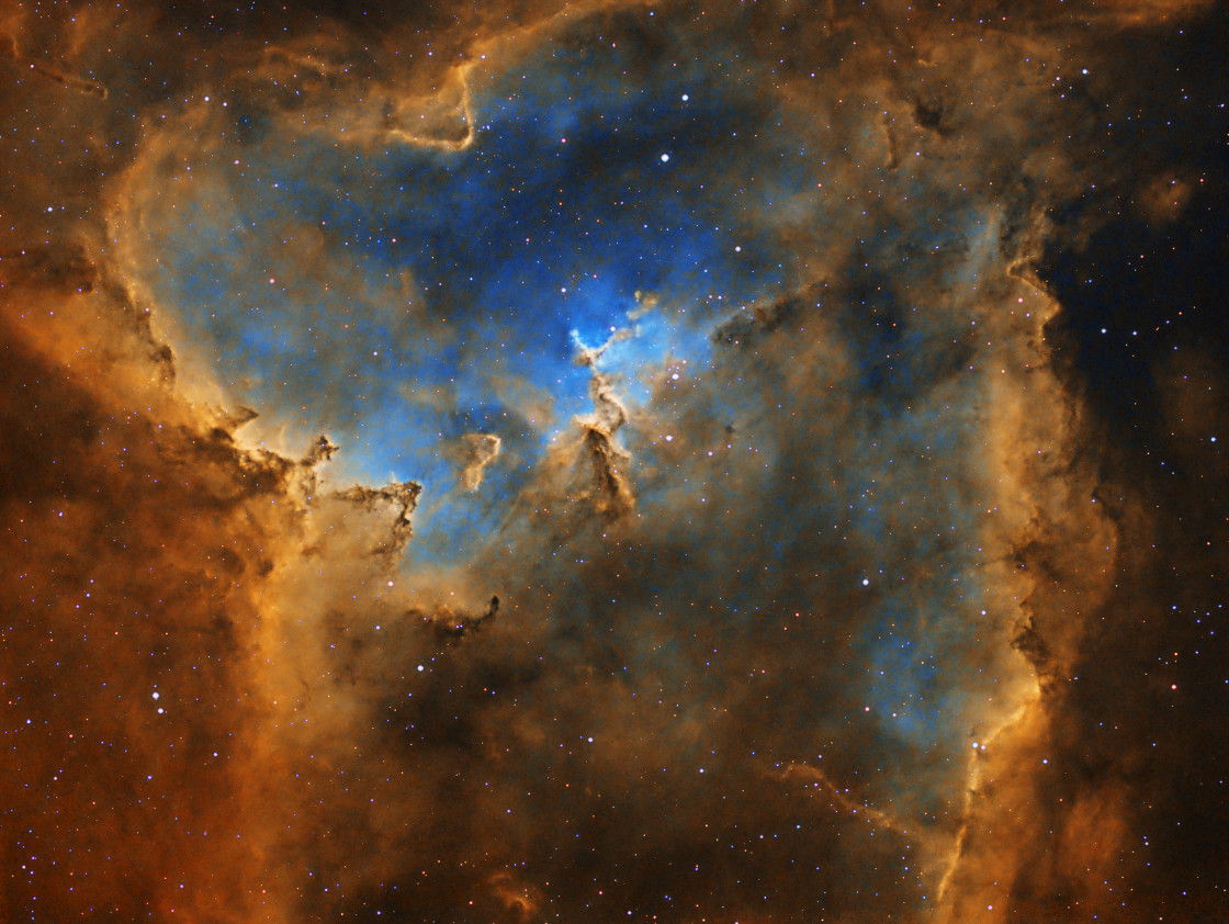 "IC1805 Heart Nebula" by Peter Jenkins FRAS - £10.00 "IC1805 Heart Nebula" stock image