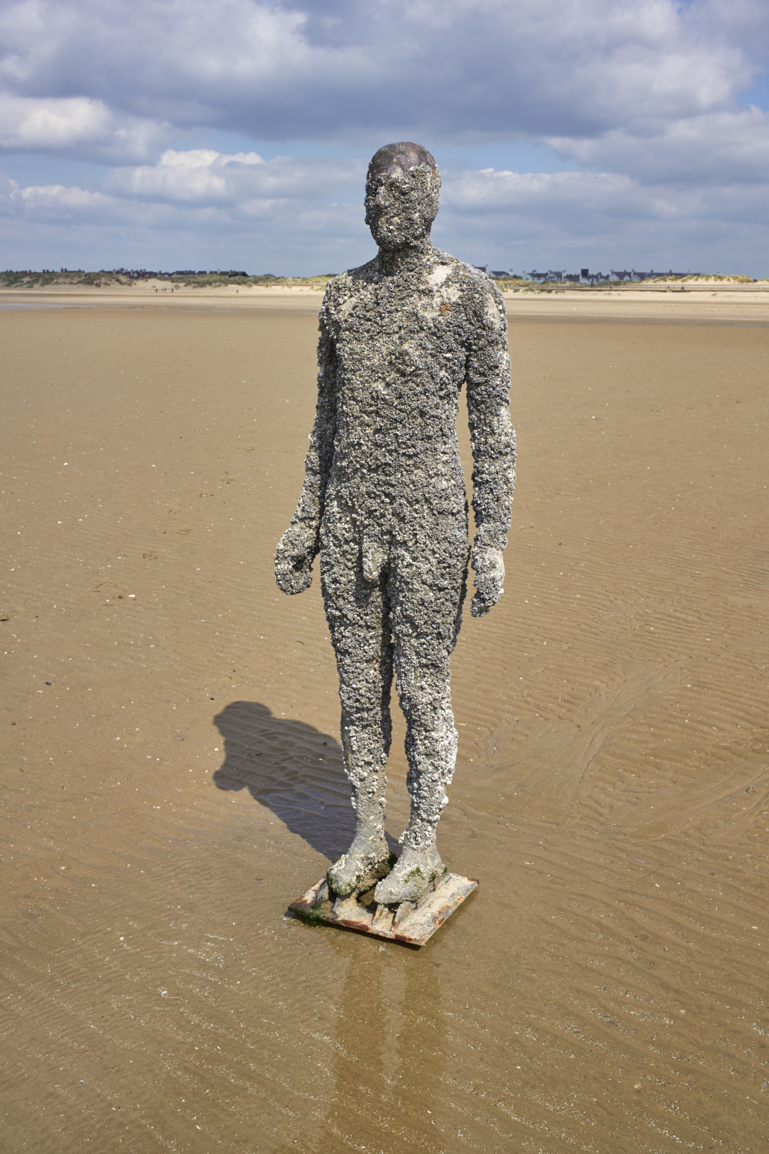 "One of Anthony Gormley’s statues" stock image