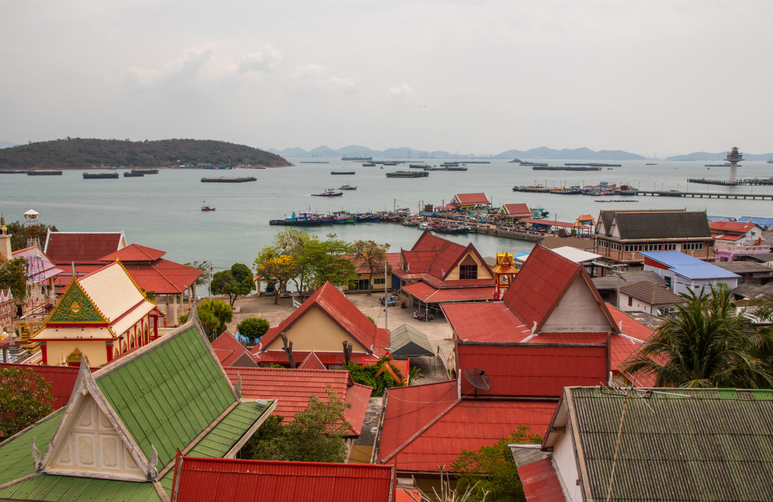 "Koh Sichang ,Thai Island in the Gulf of Thailand Asia" stock image