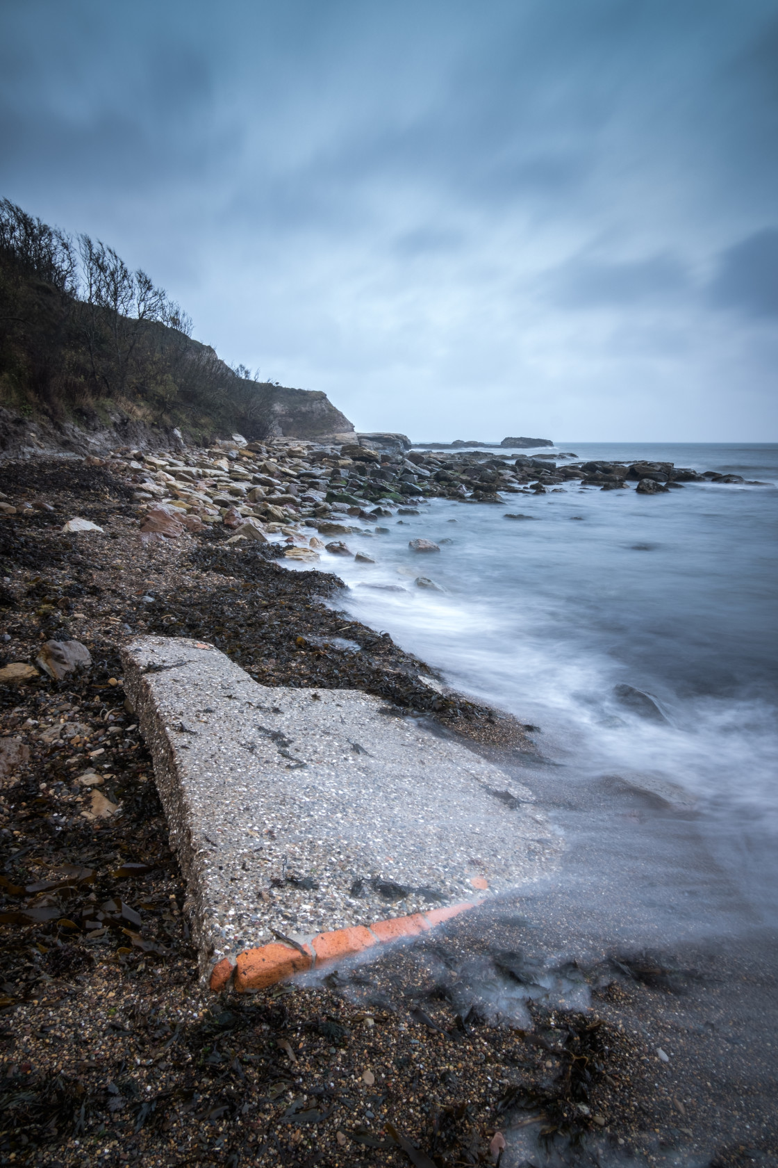 "Washed up at Cornelian Bay" stock image